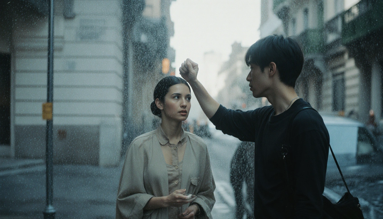 Person shaking head with a sign that reads I can