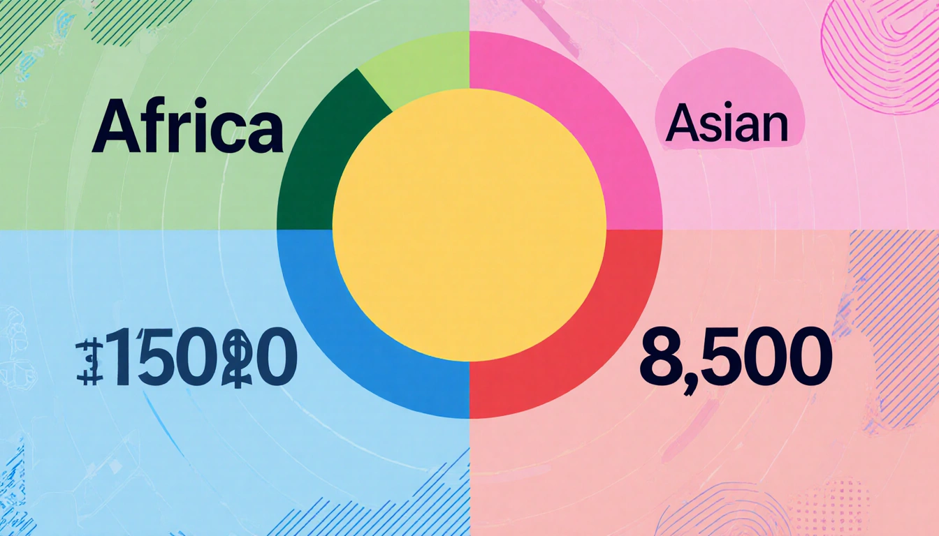 Graph showing diversity visa lottery allocations with bold sections for African, Asian, European immigrants and slot counts