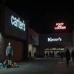 Customers escaping from Macy