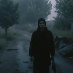 Customer service rep refuses request with apologetic smile and firm hand gesture