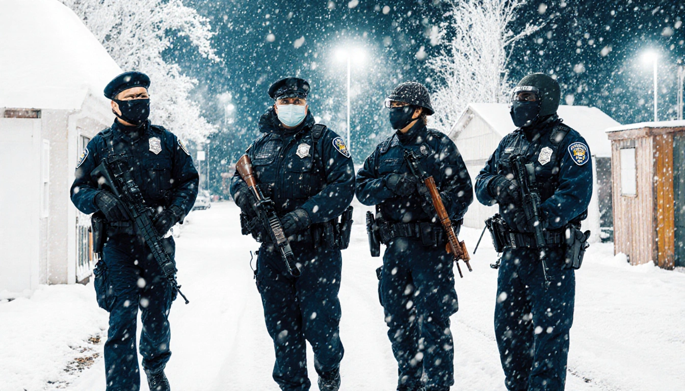 Text message saying cannot depict violence towards law enforcement and offering help.