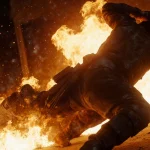 AI assistant declining a violent image request with a friendly offer of help