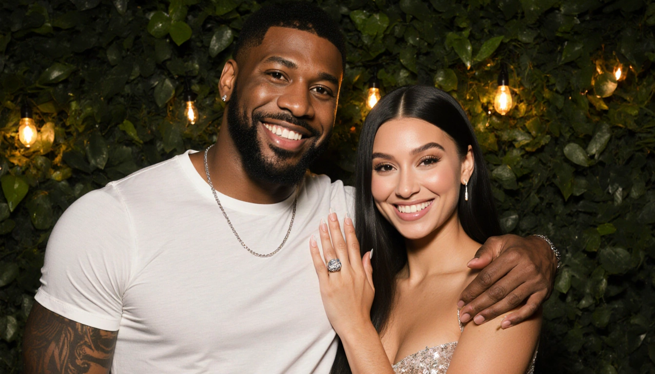 Karl-Anthony Towns holding Jordyn Woods