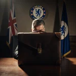 Dim chamber shows a briefcase with Abramovich