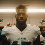 Quinn Ewers standing over coach