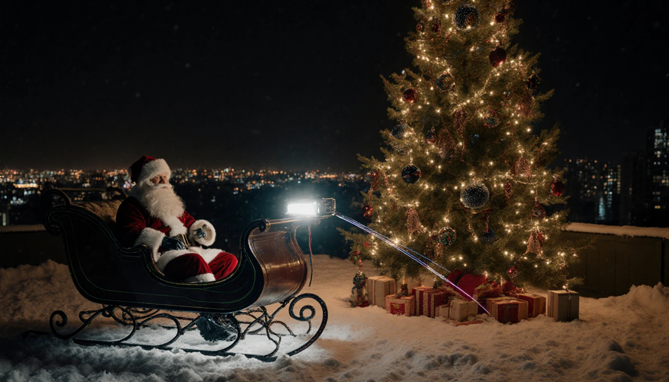 Tracking device on Santa