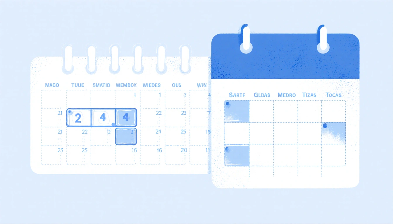 Calendar shows fewer vaccination shots with a sleek Danish schedule beside it