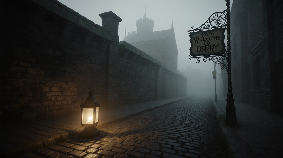 A weathered wooden sign reading