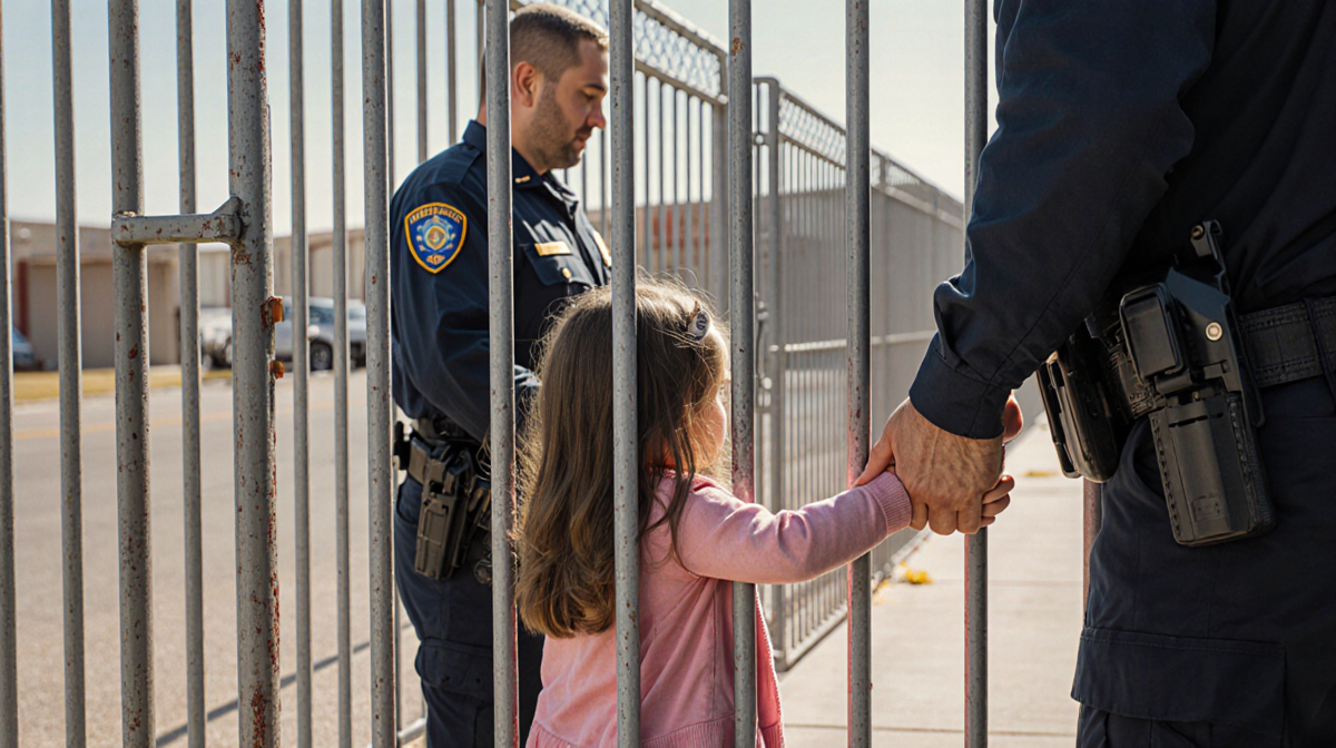 User refusing to depict ICE detention of a 2-year-old girl and father with a polite message