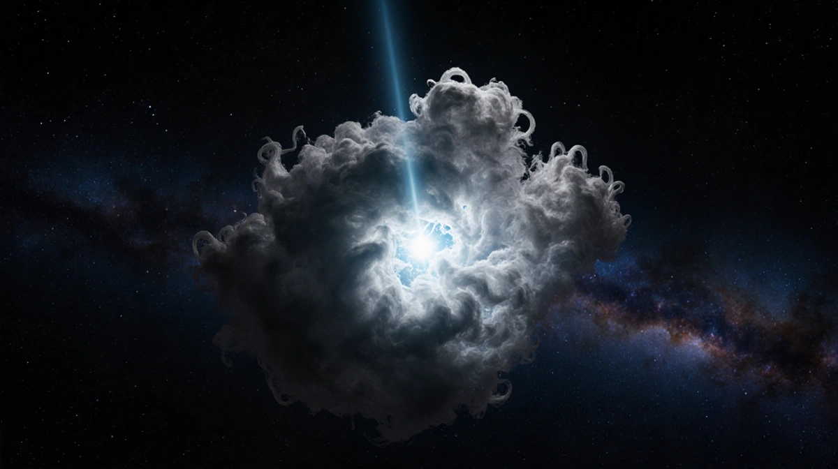 Reveals Dust Cloud Dimming Distant Star