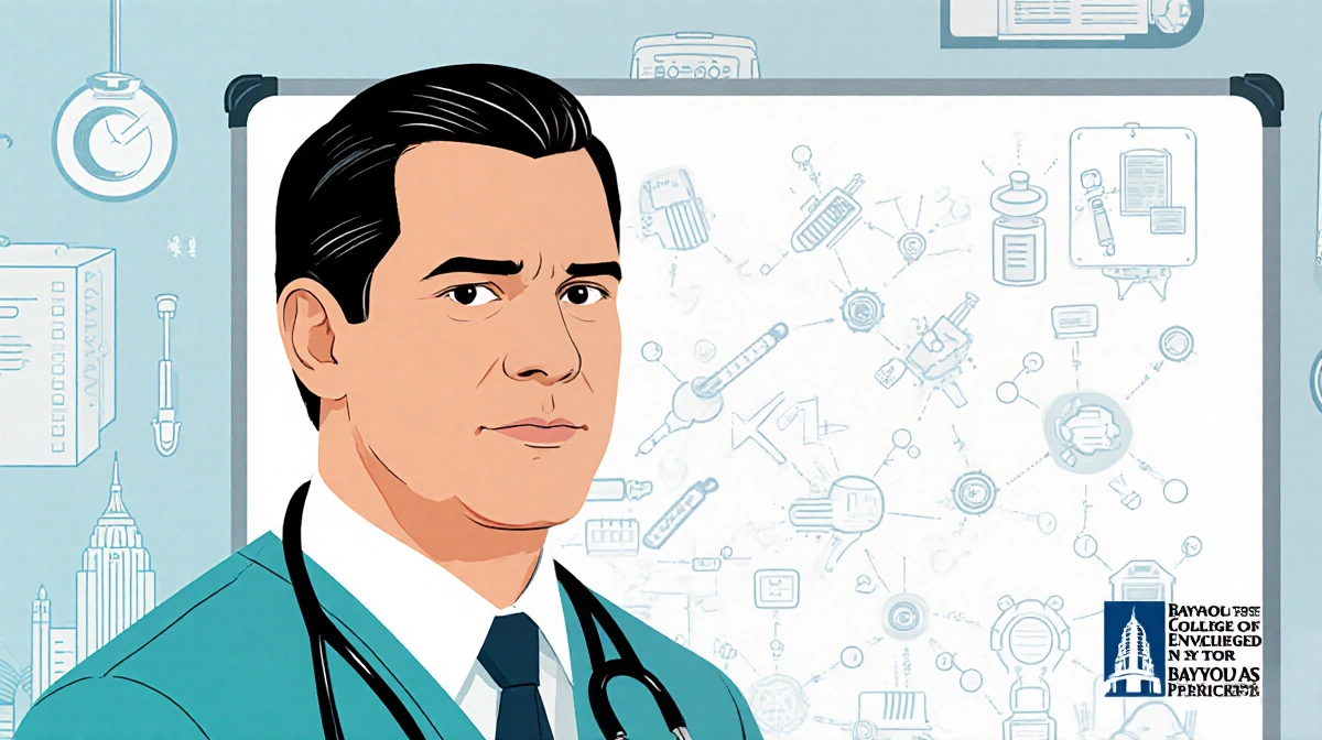 Dr. Peter Hotez explaining vaccine diagrams with stethoscope and Texas logo background