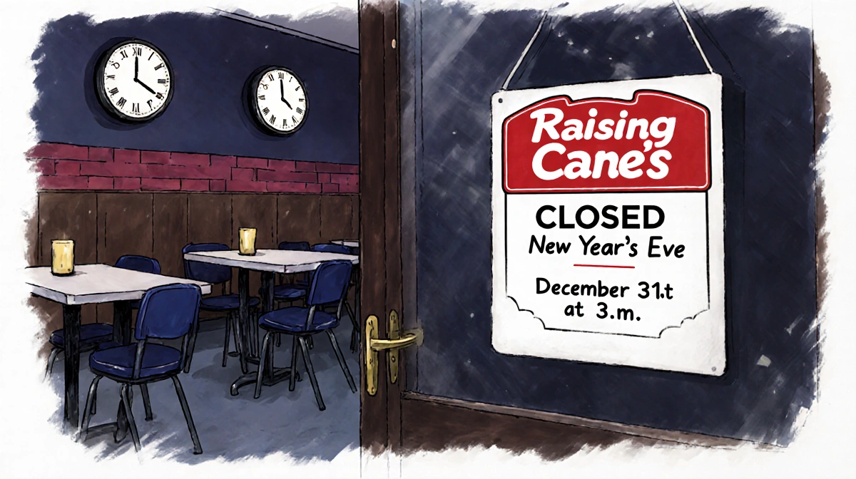 Restaurant door closes early with a Closed sign and clock showing 3 p.m. and empty tables inside.